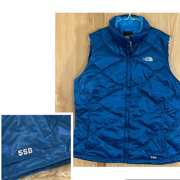 The North Face Jackets & Blazers - The North Face 550 Blue Down Insulated Puffer Quilted Vest